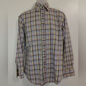 Robert Graham Dopamine Dressing Preppy Academia Joyful Elevated Dress Shirt S